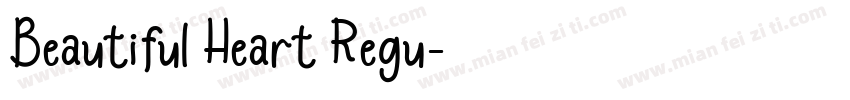 Beautiful Heart Regu字体转换